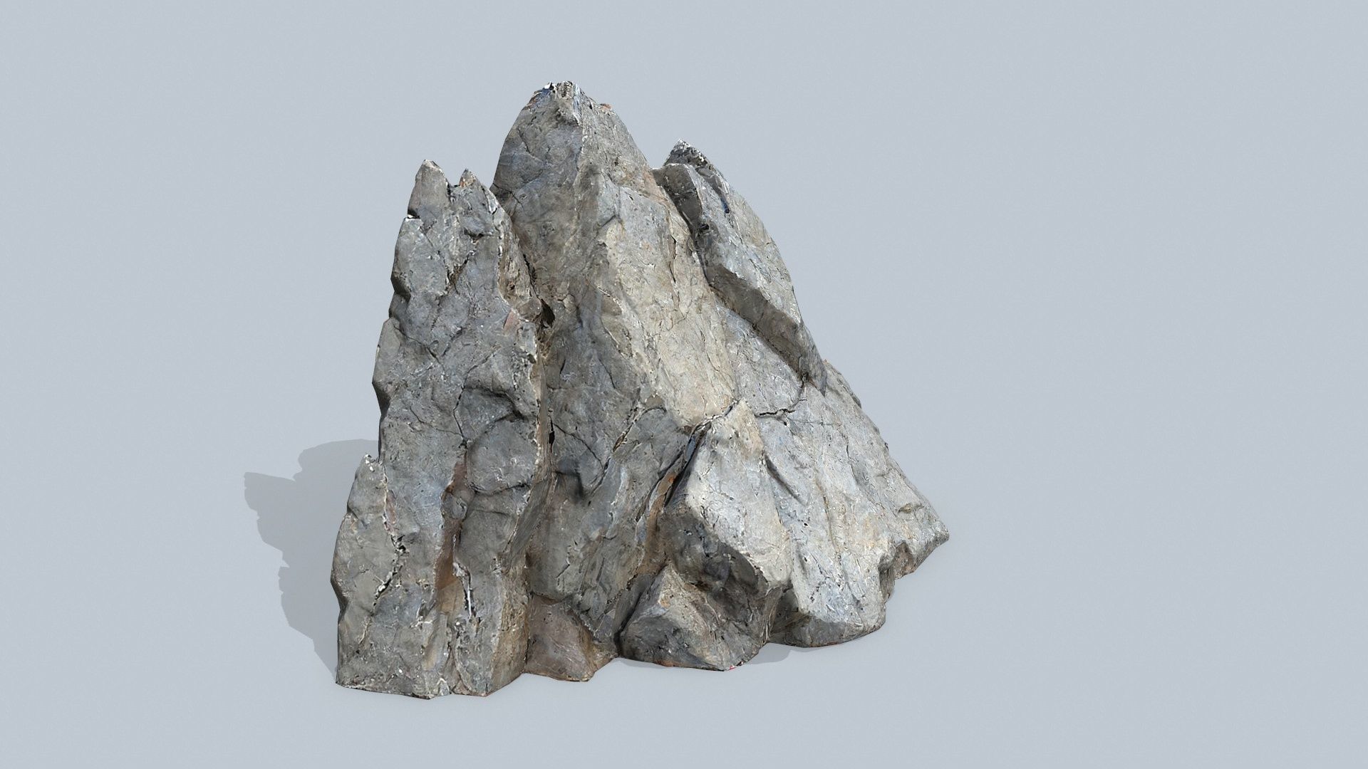 cliff rocks Low-poly 3D model_3
