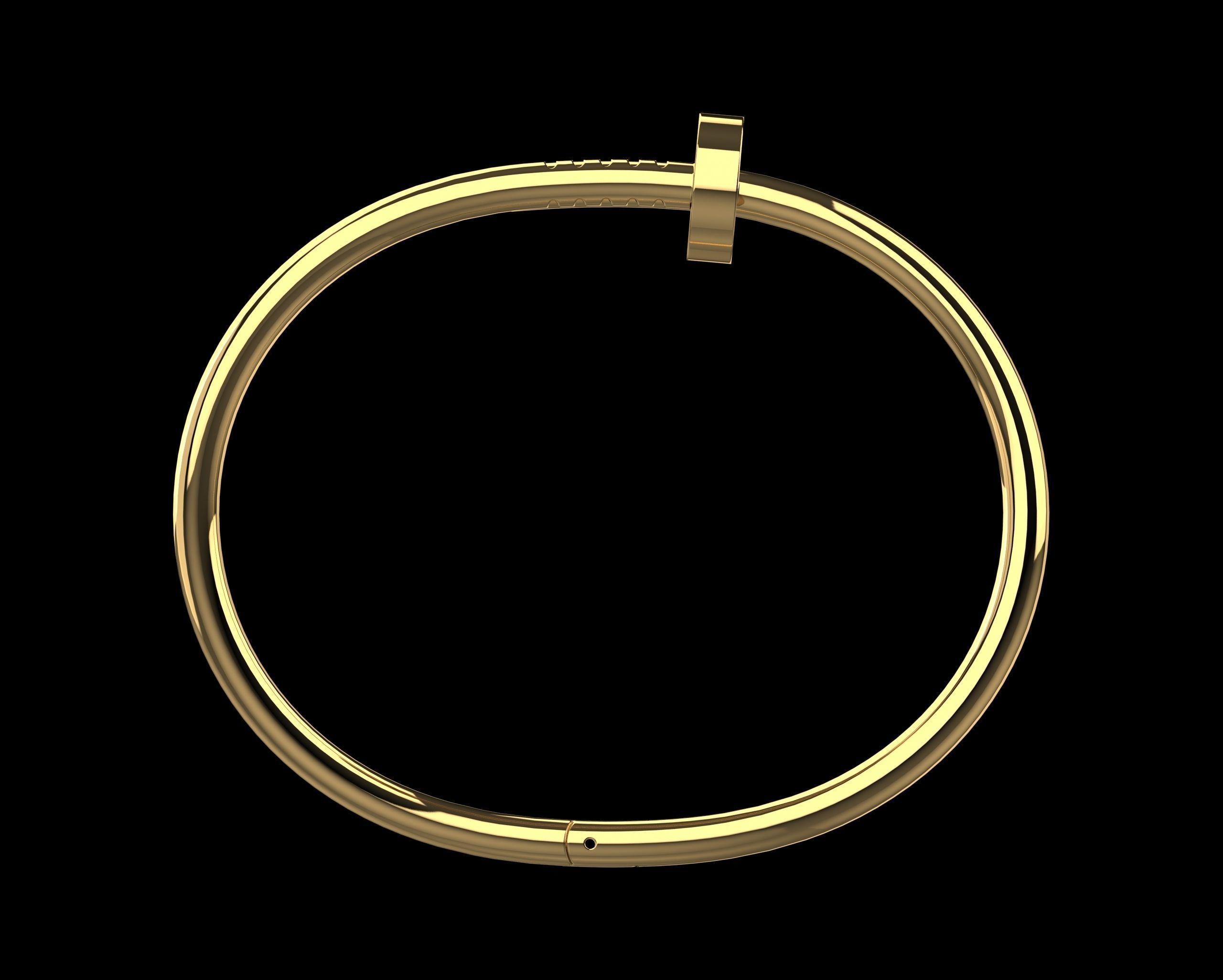 Juste un clou Bracelet 19 Size N113 3D print model_25