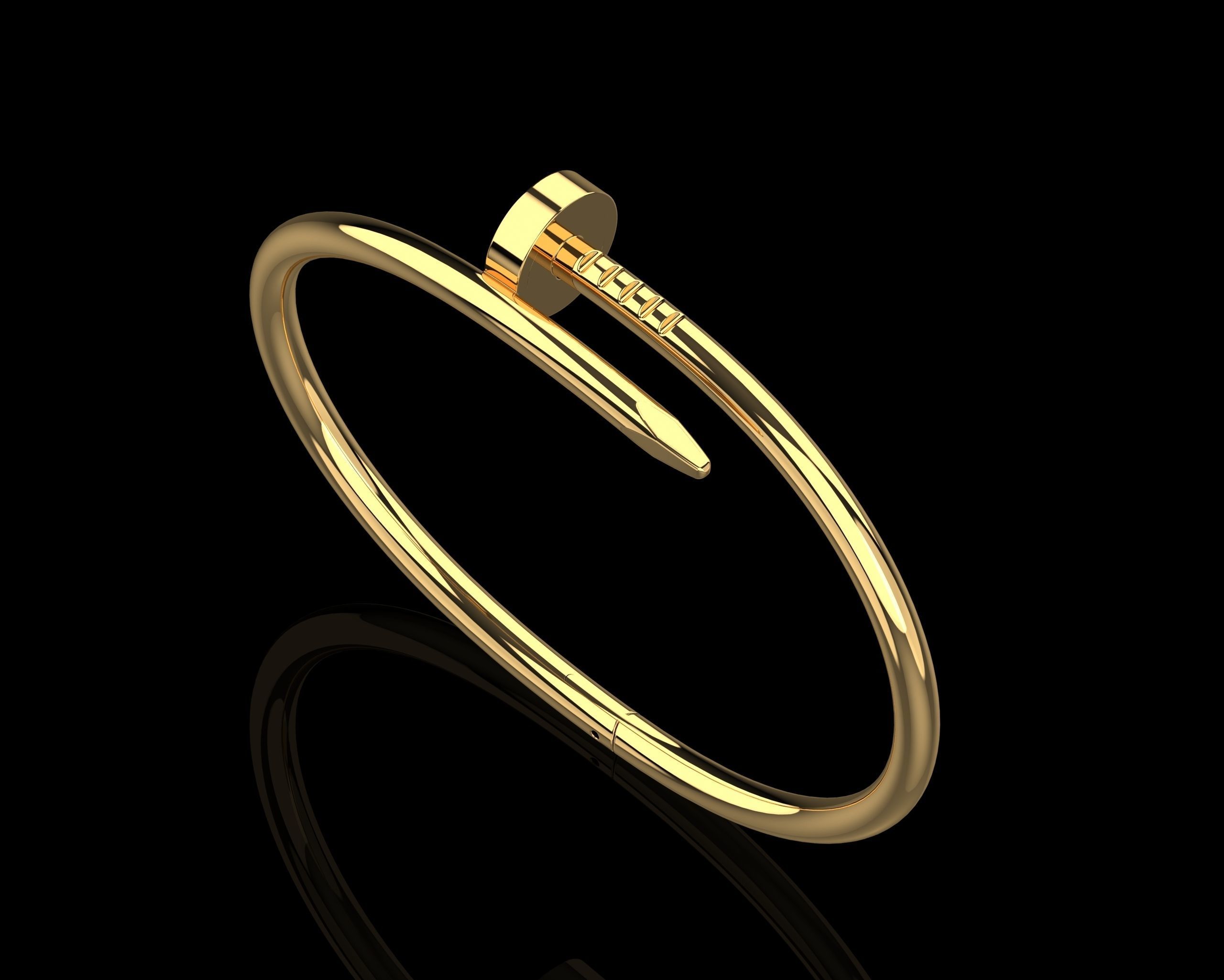 Juste un clou Bracelet 19 Size N113 3D print model_3