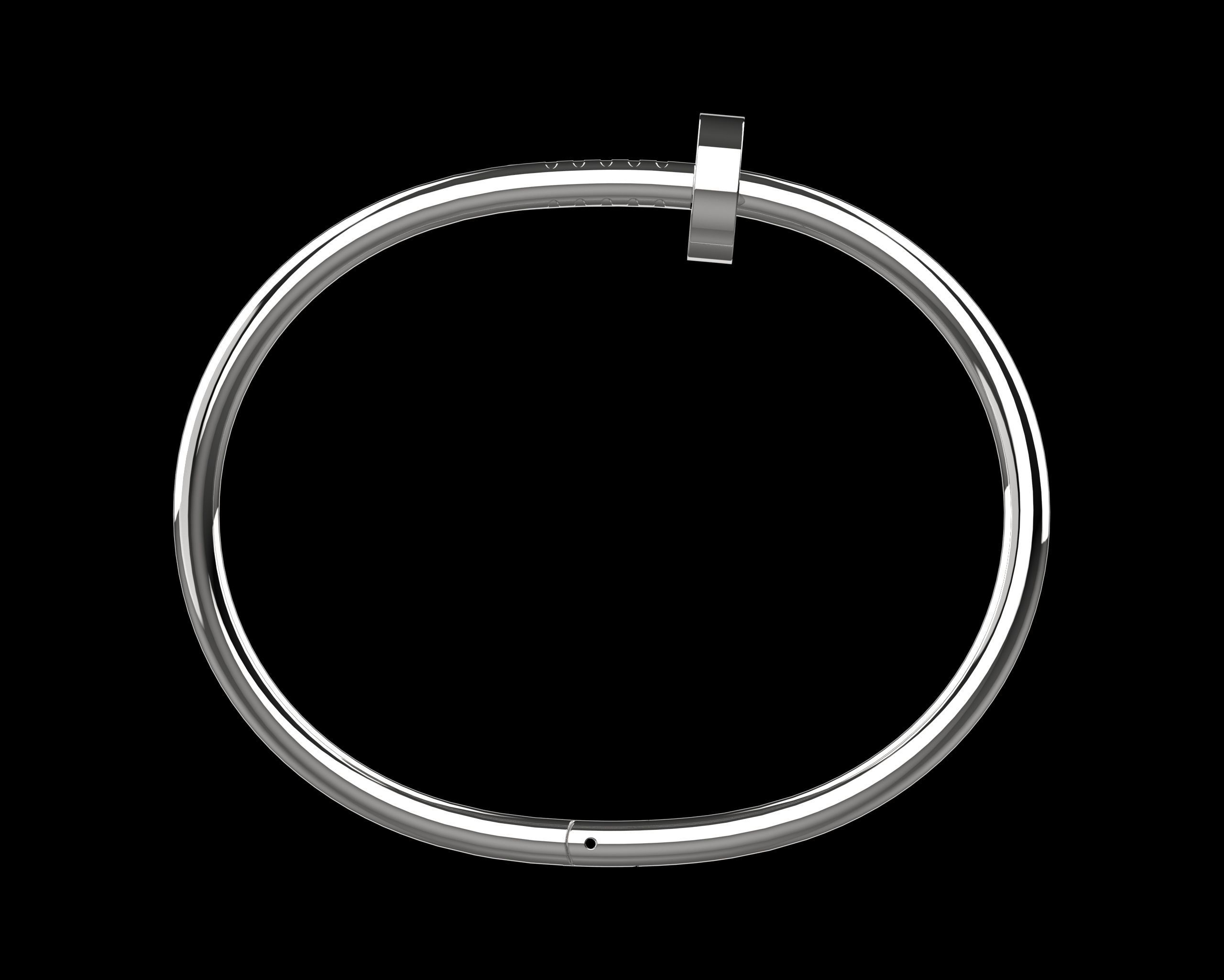 Juste un clou Bracelet 19 Size N113 3D print model_11