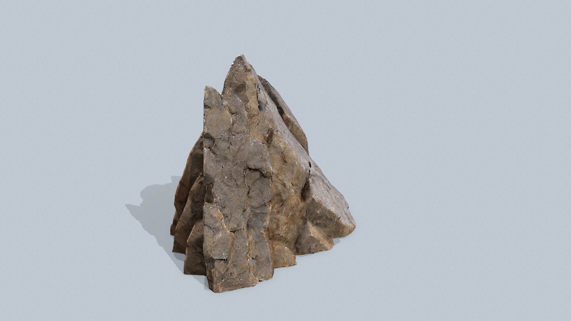 desert rocks Low-poly 3D model_4