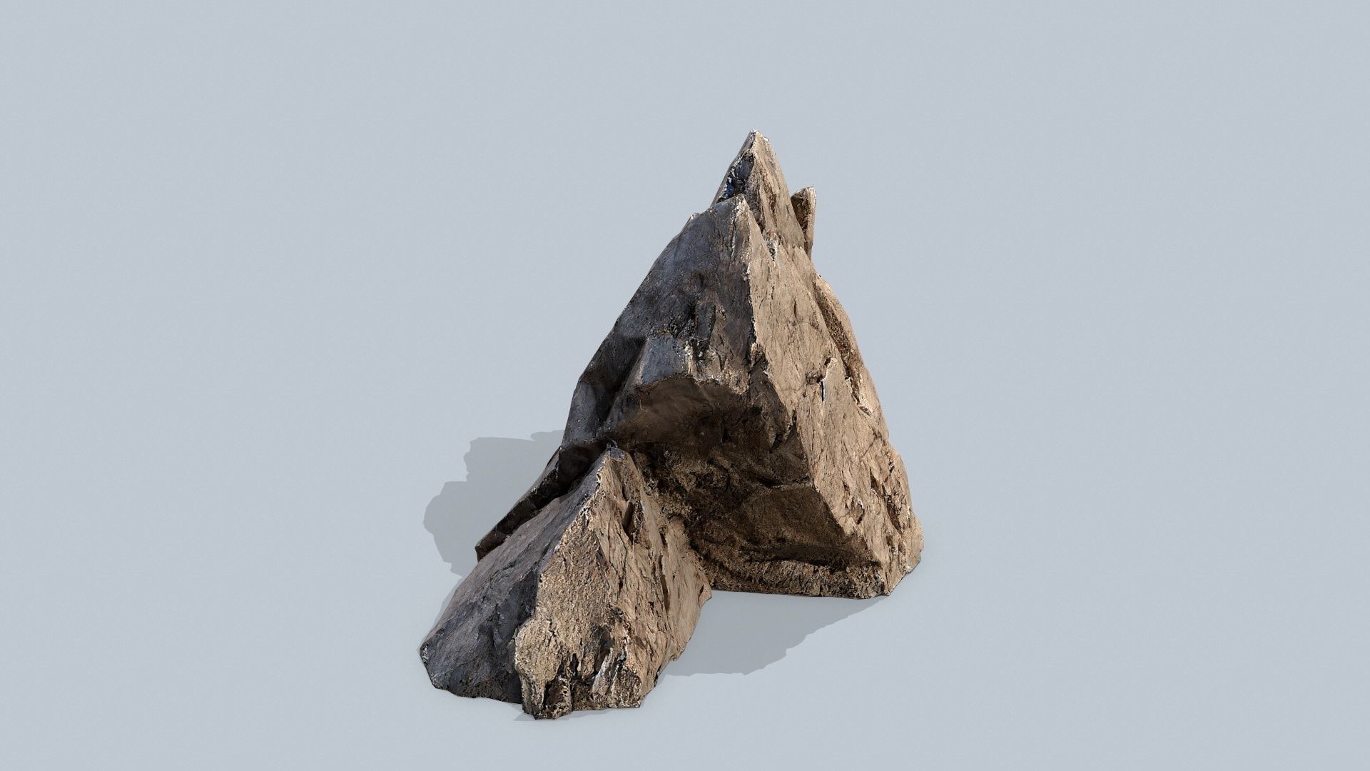 desert rocks Low-poly 3D model_8