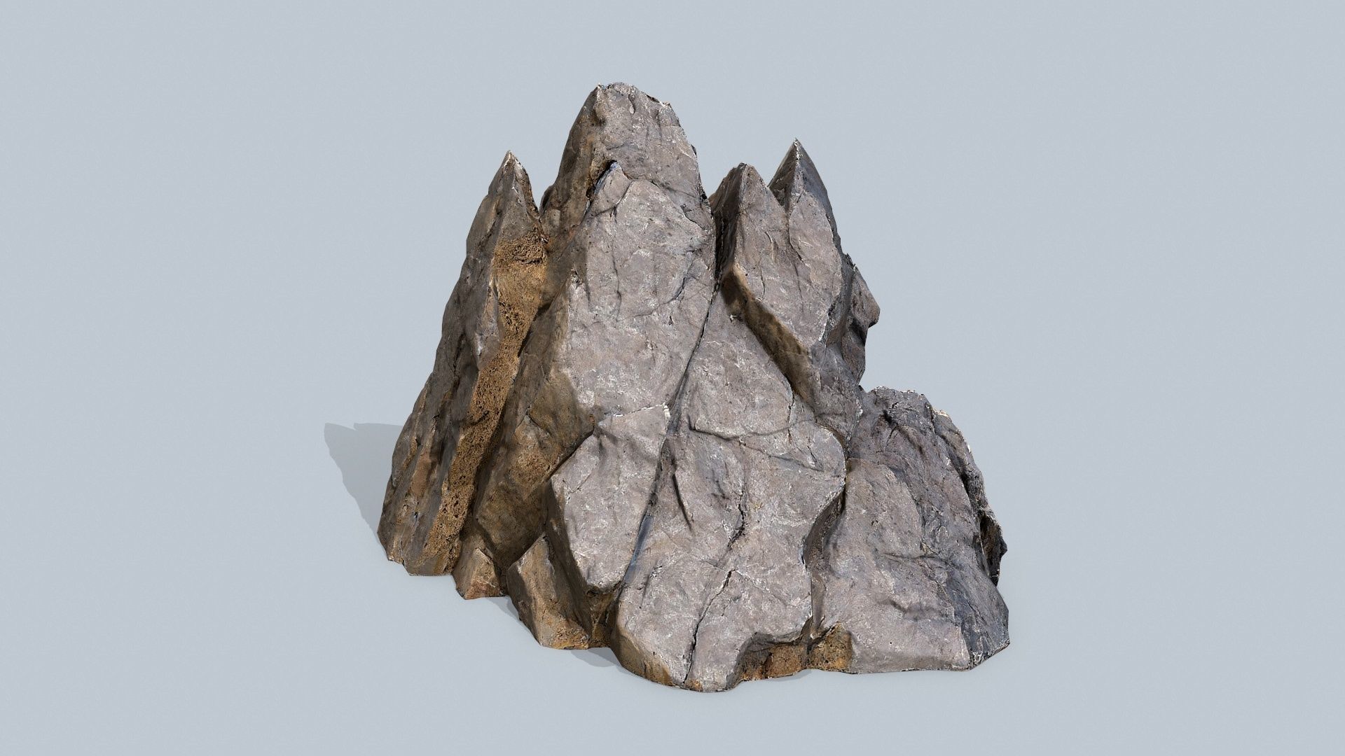 desert rocks Low-poly 3D model_2