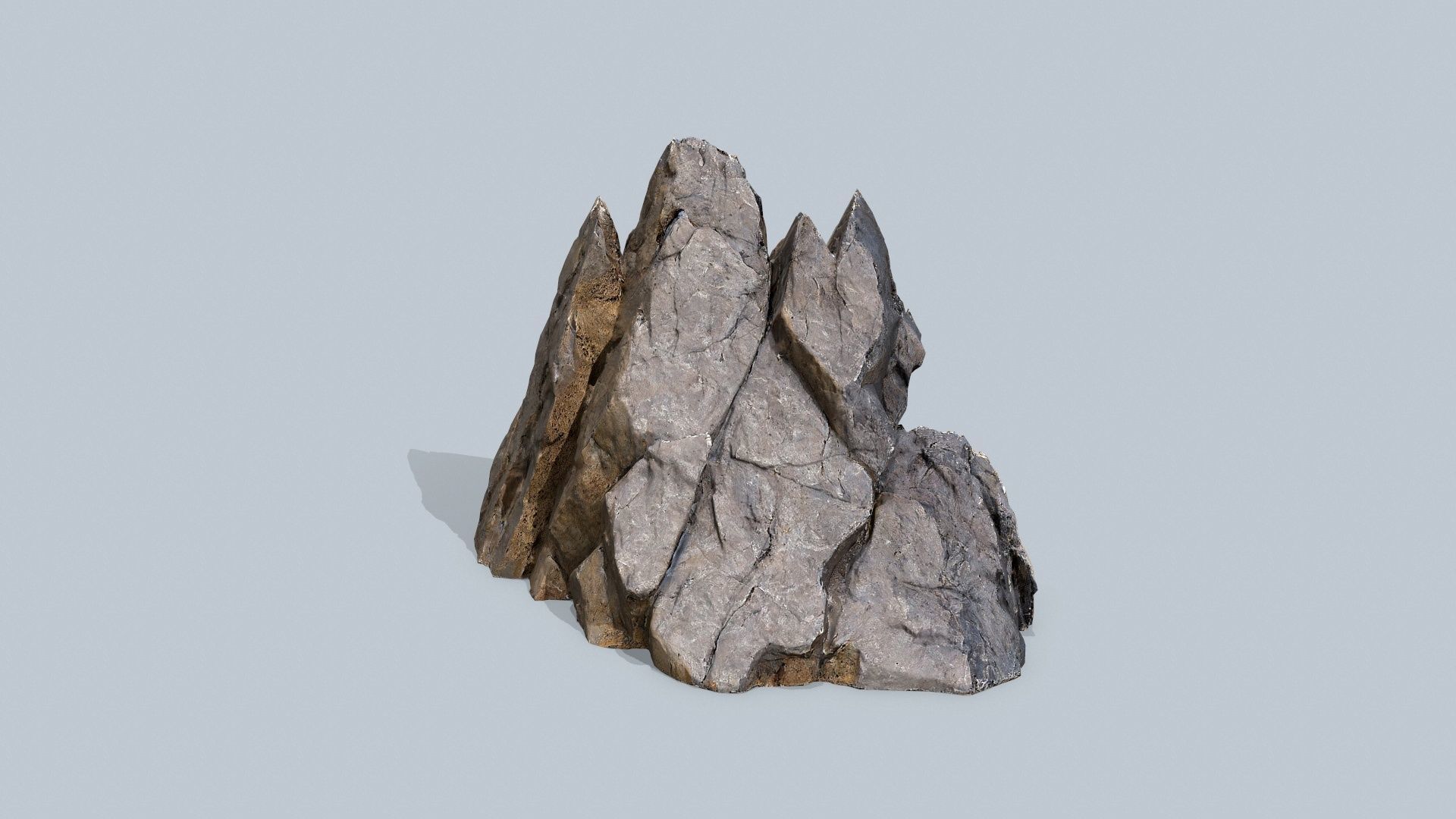 desert rocks Low-poly 3D model_10