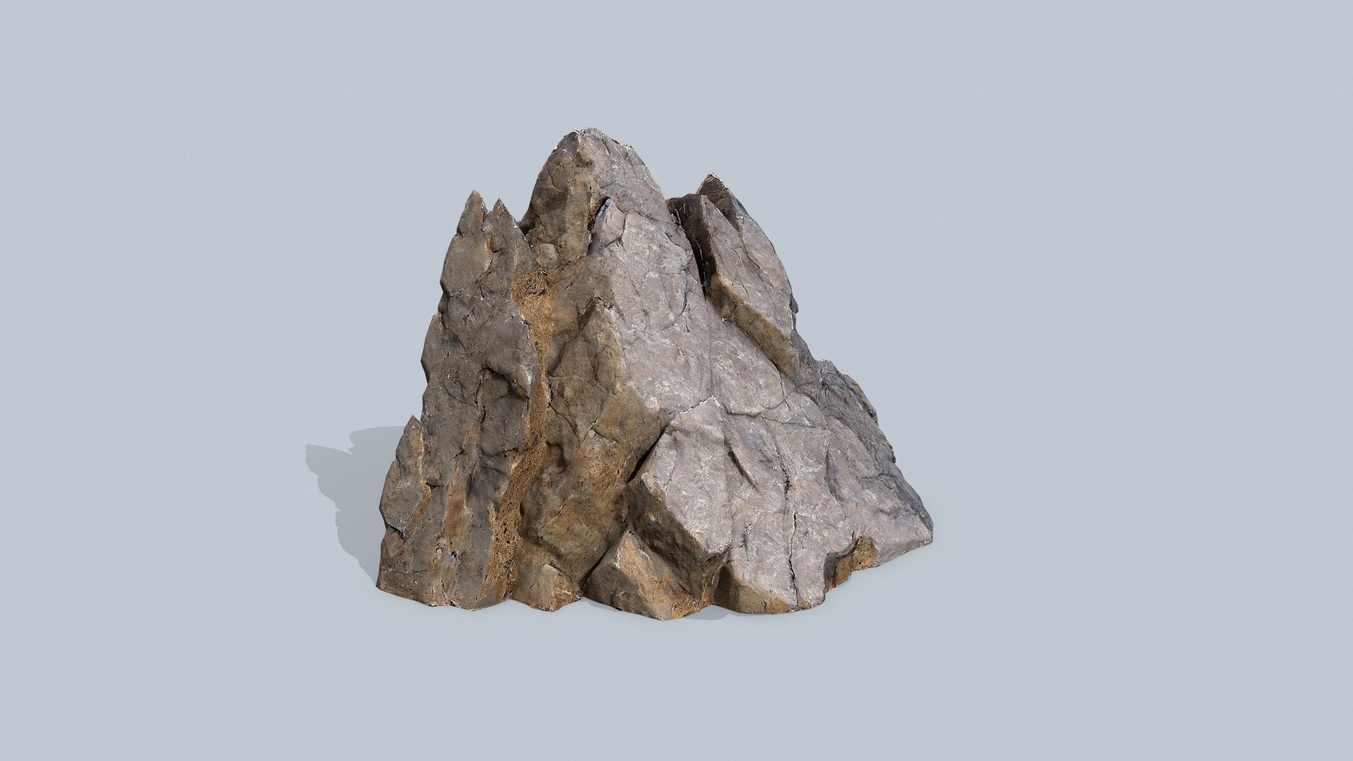 desert rocks Low-poly 3D model_3