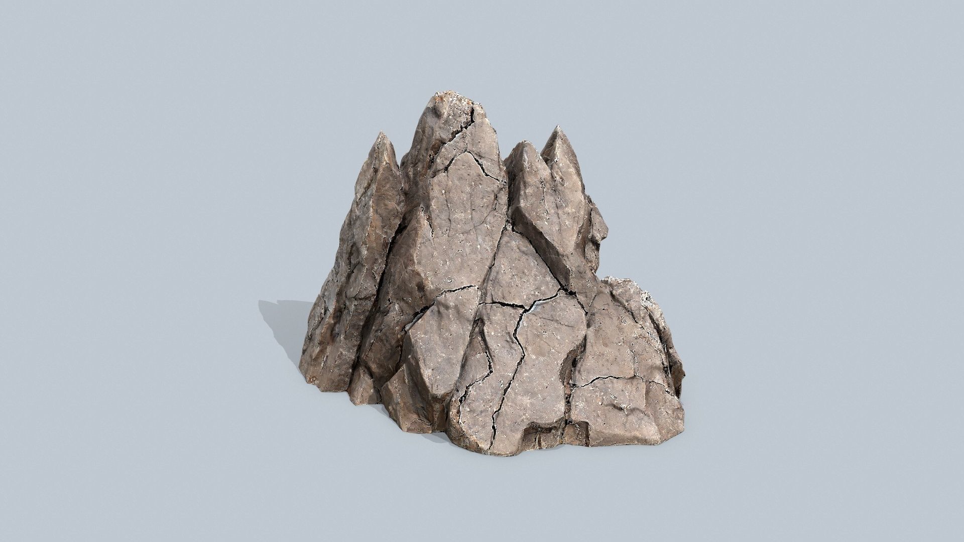 desert rocks Low-poly 3D model_3