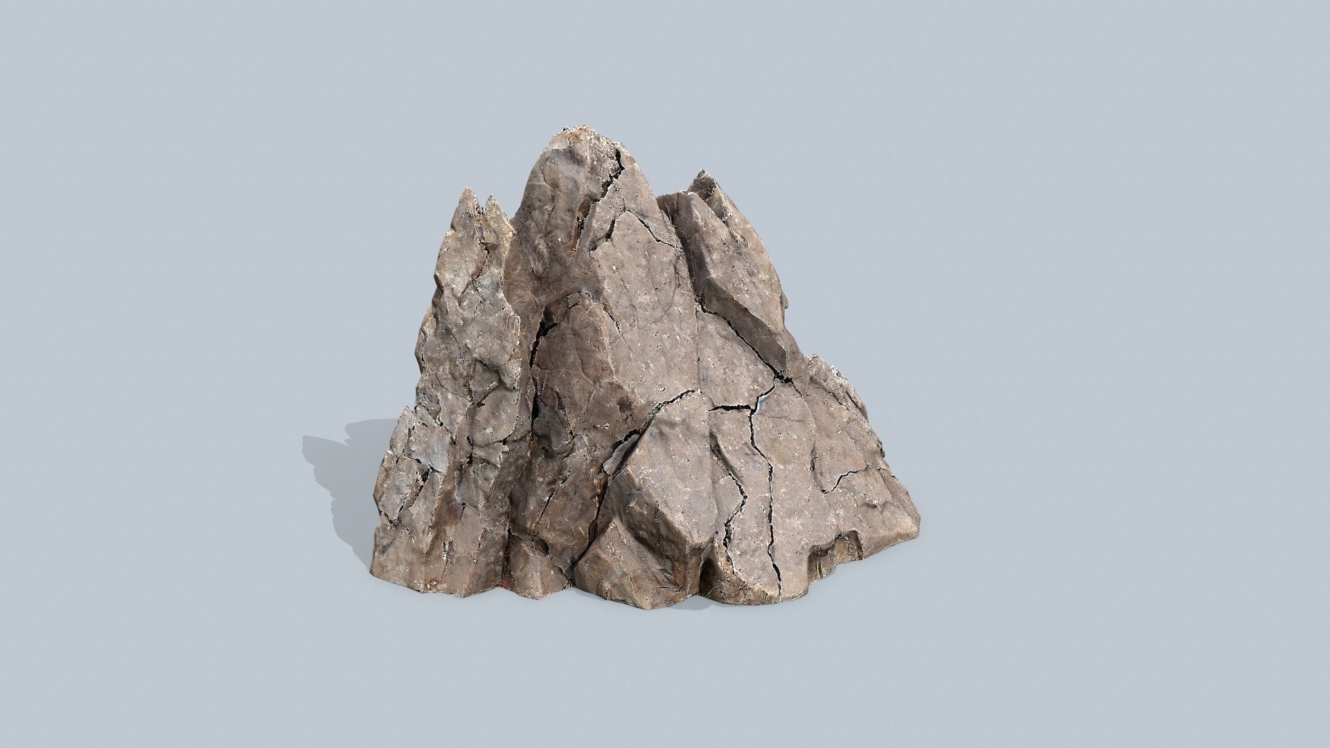 desert rocks Low-poly 3D model_4