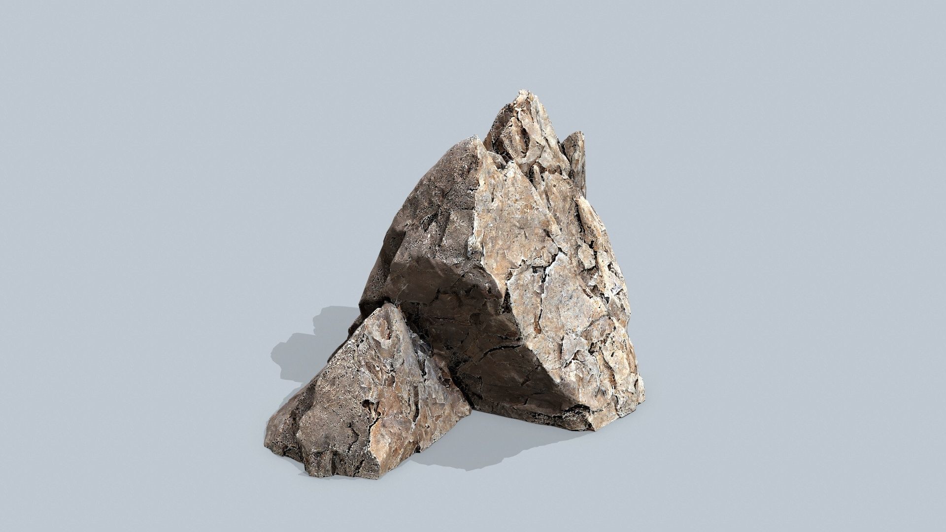 desert rocks Low-poly 3D model_9