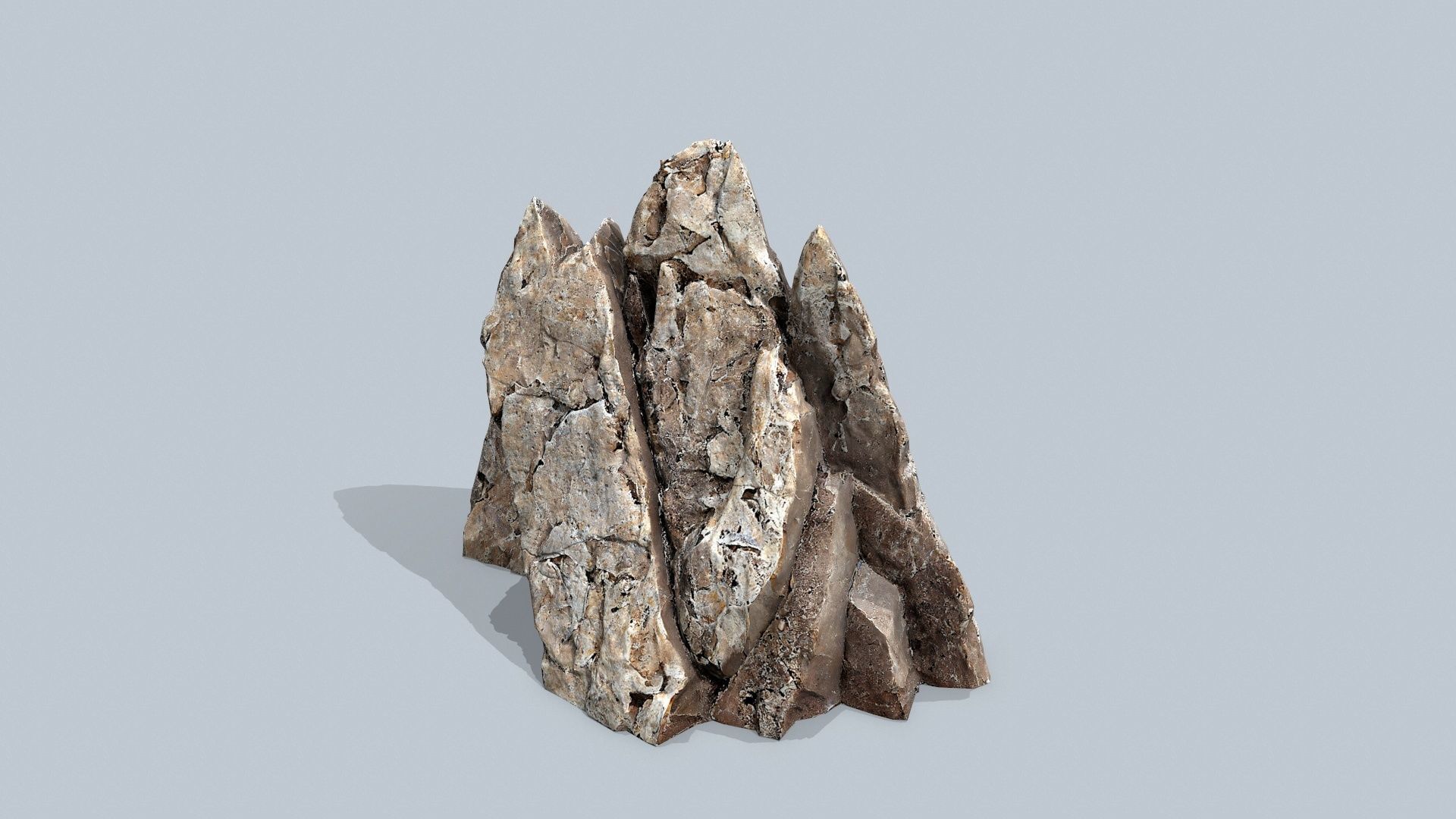 desert rocks Low-poly 3D model_7