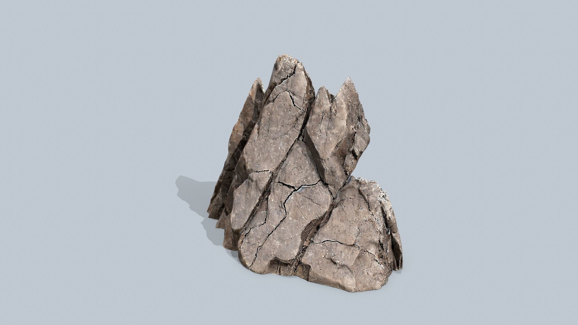 desert rocks Low-poly 3D model_11