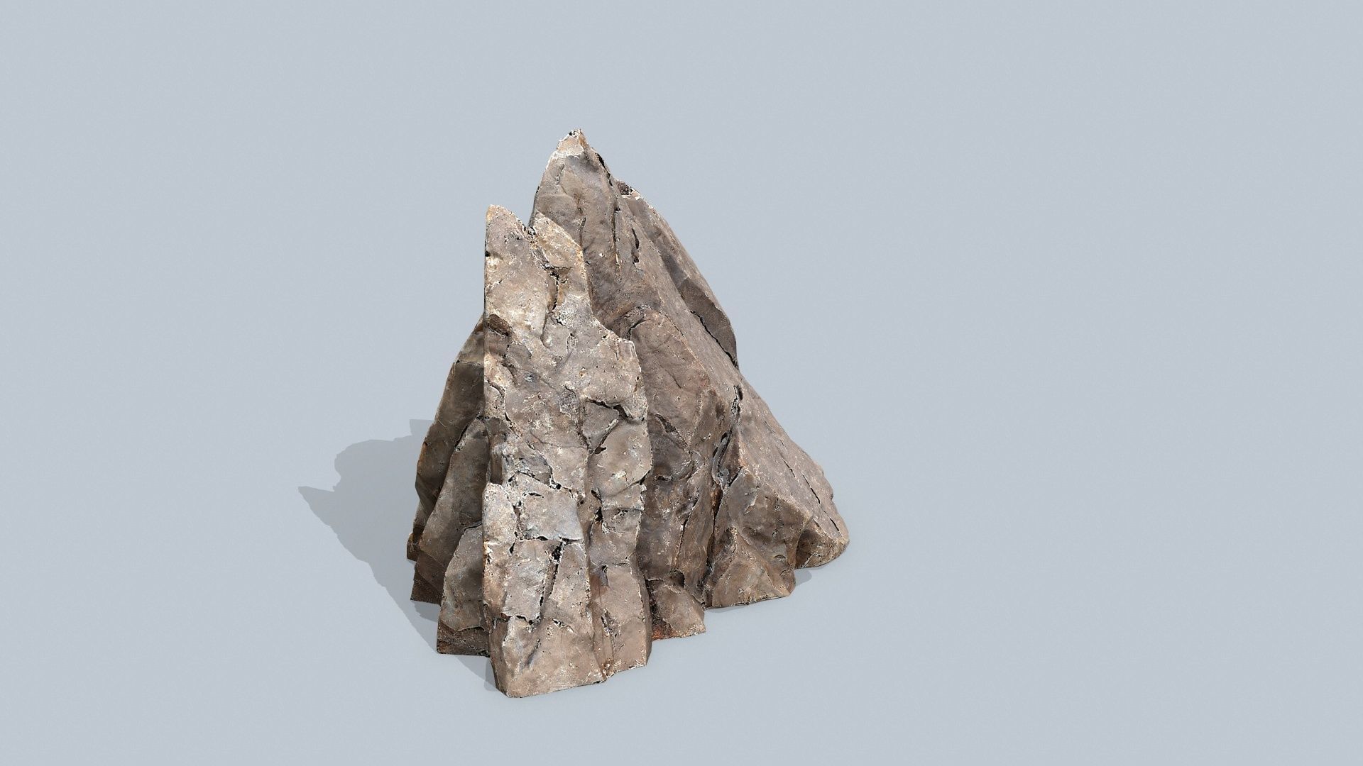 desert rocks Low-poly 3D model_5