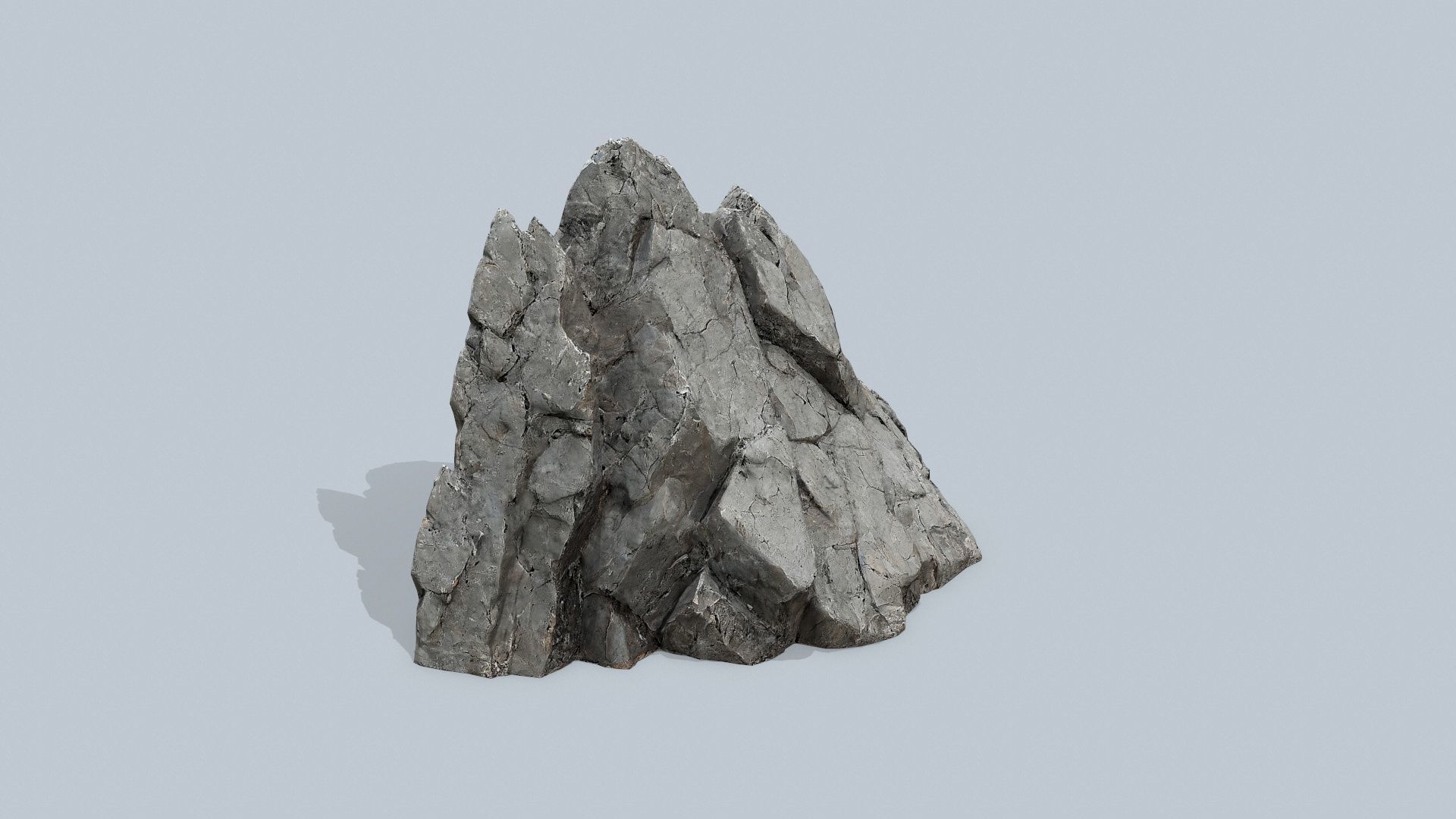 cliff rocks Low-poly 3D model_4