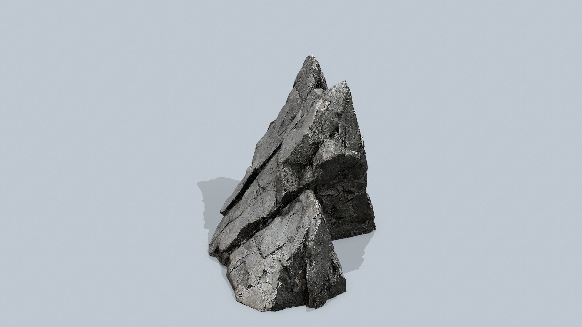 cliff rocks Low-poly 3D model_10