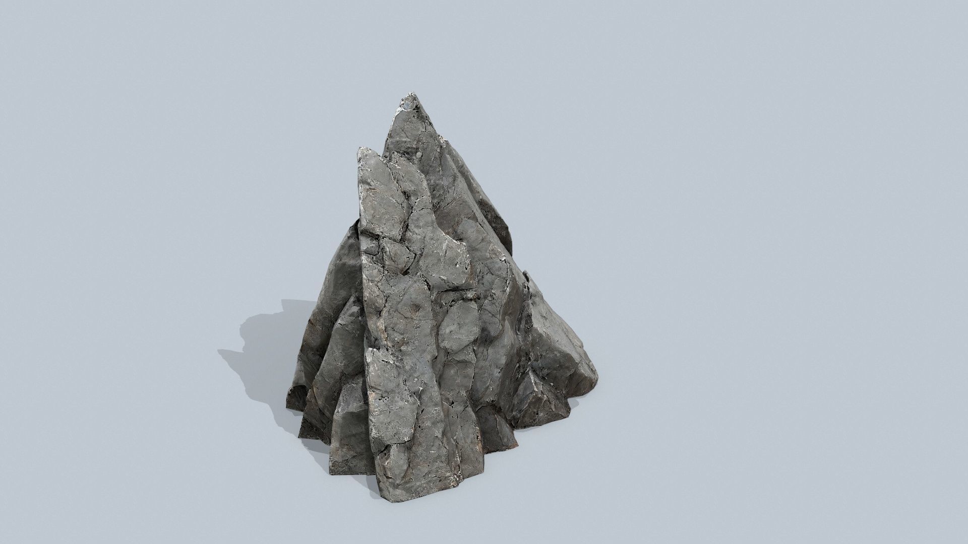 cliff rocks Low-poly 3D model_5