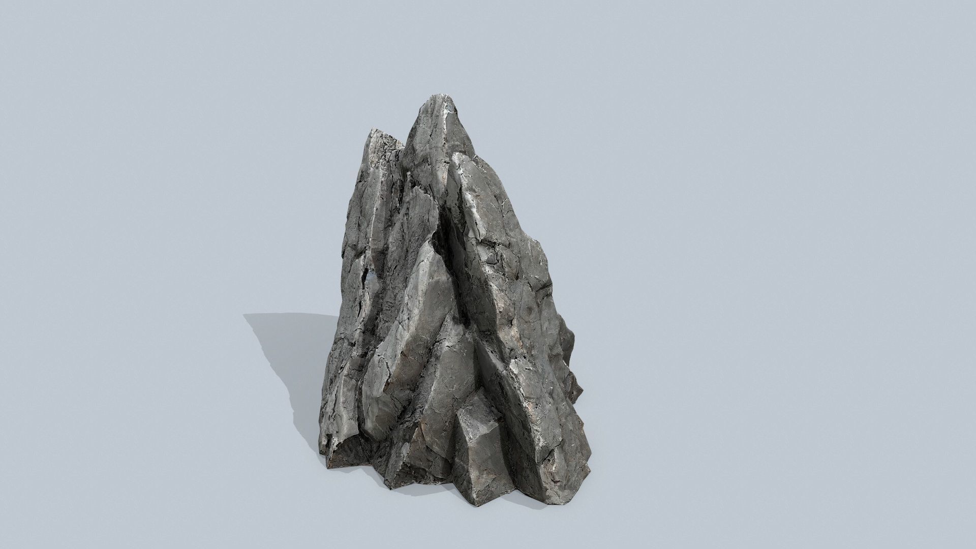 cliff rocks Low-poly 3D model_6