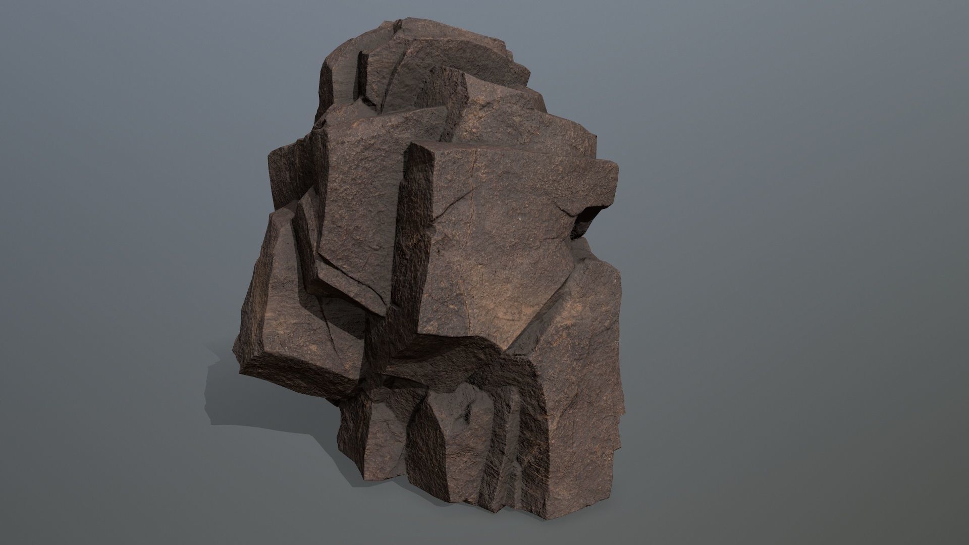 desert rocks Low-poly 3D model_8