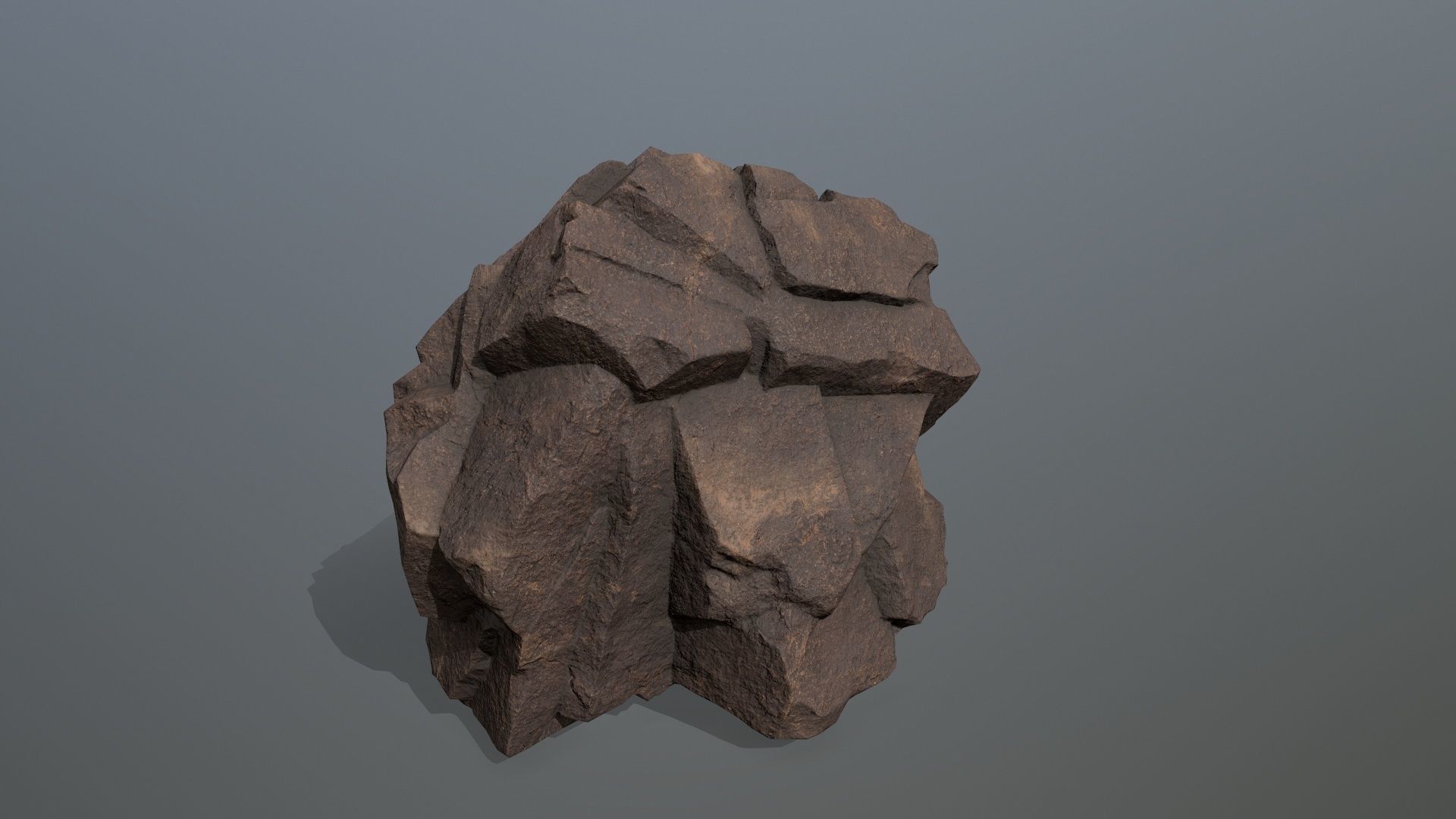 desert rocks Low-poly 3D model_7