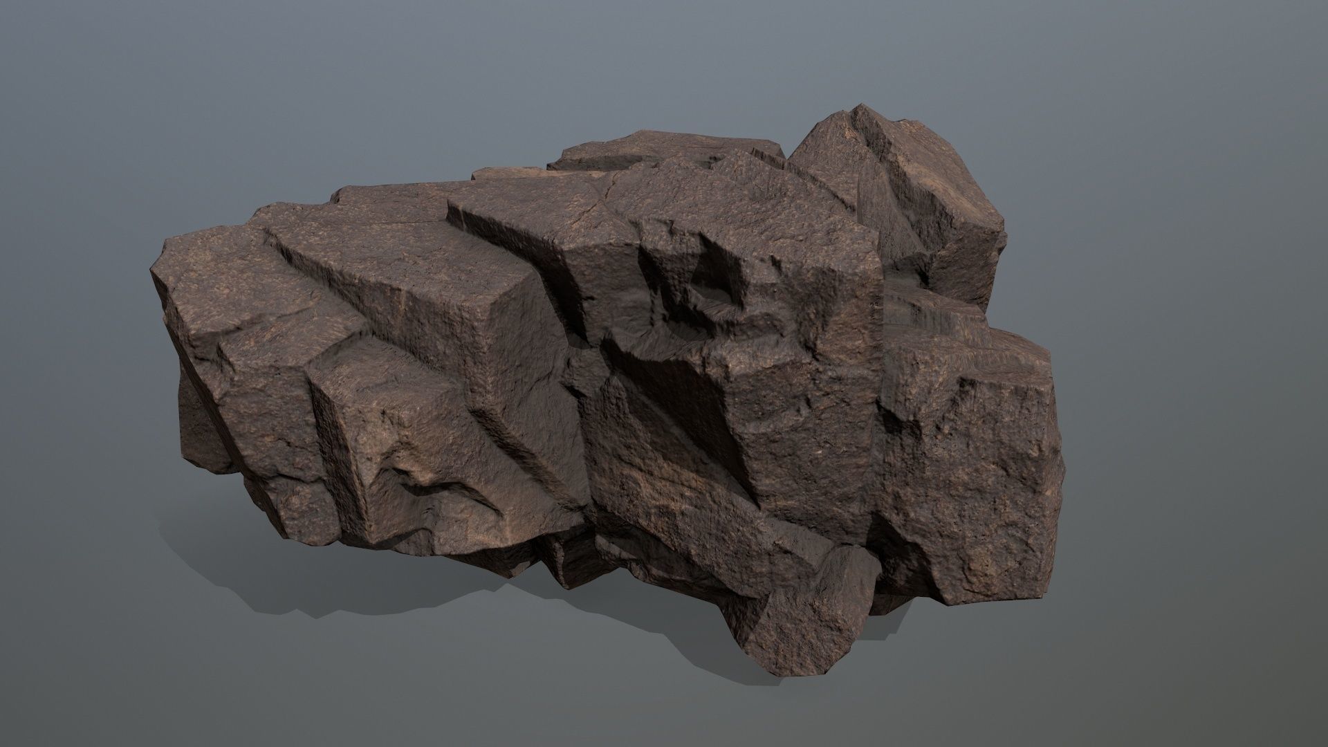 desert rocks Low-poly 3D model_4