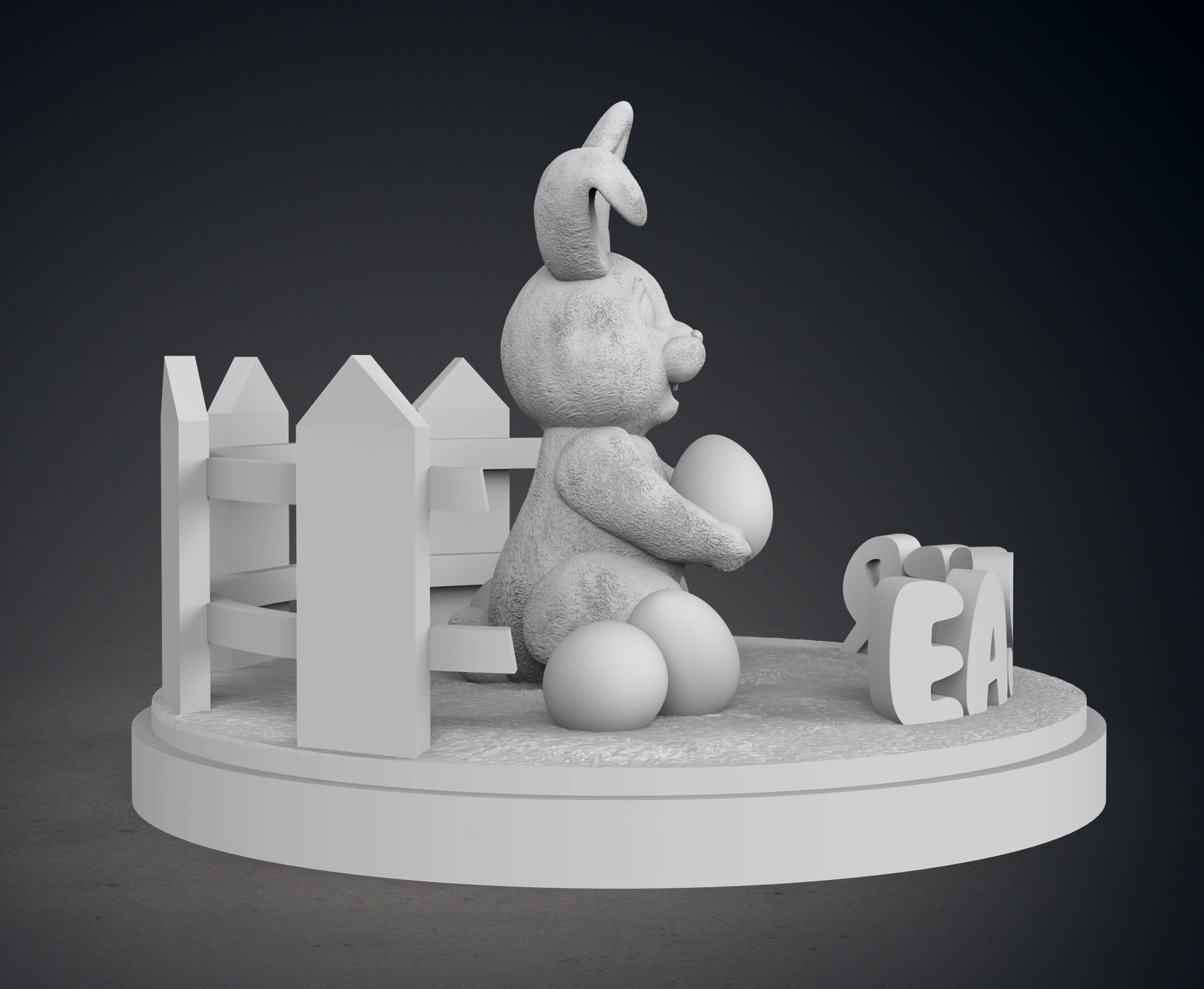 Easter Bunny 3D print model_7