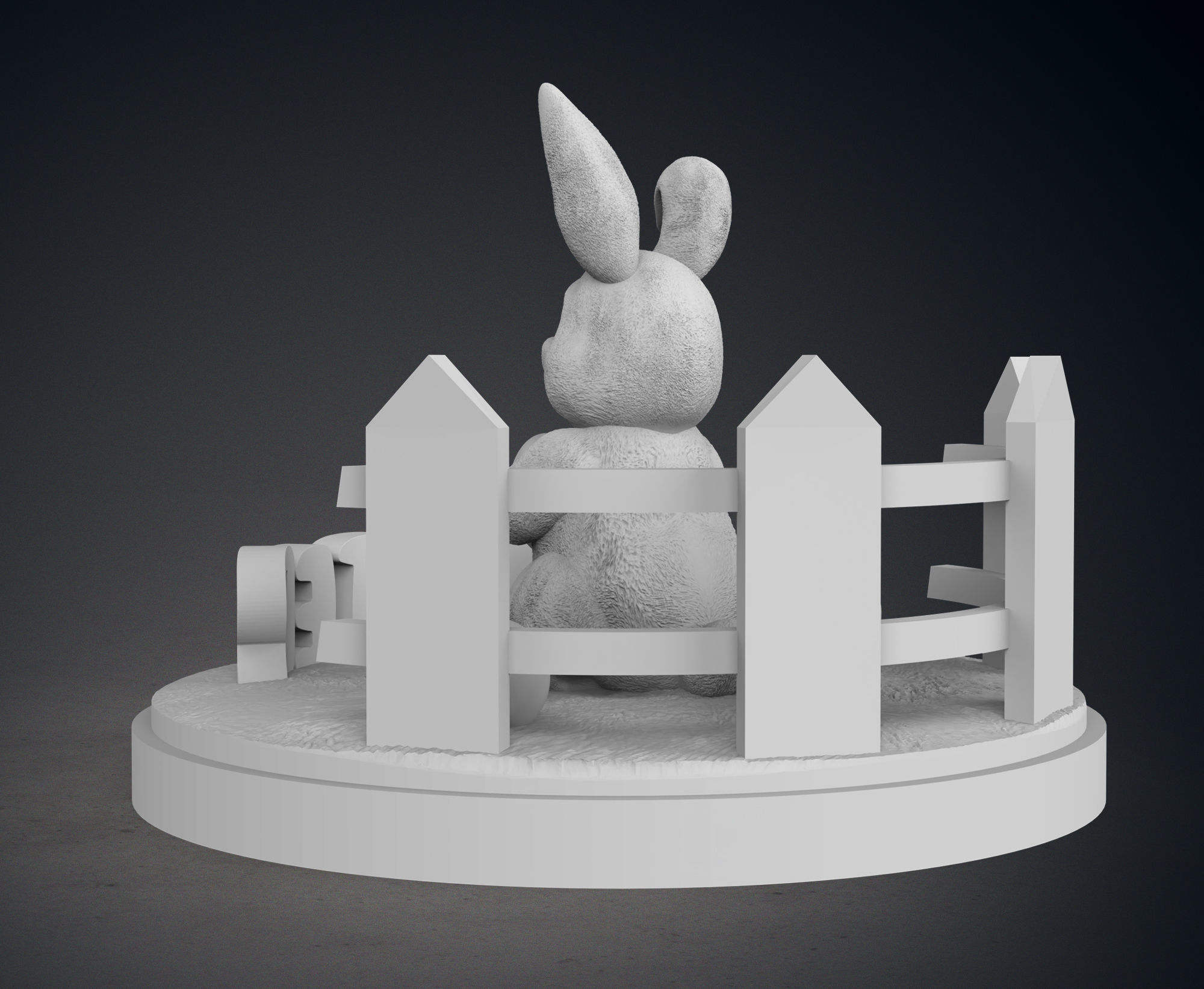 Easter Bunny 3D print model_4