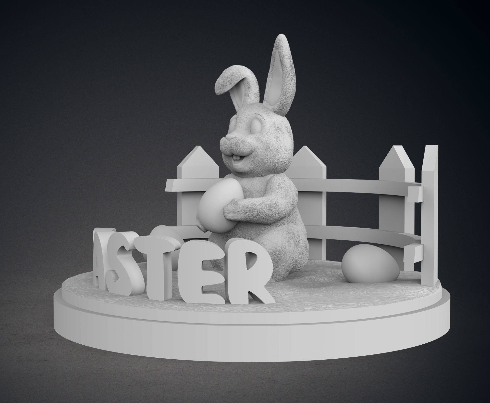 Easter Bunny 3D print model_2