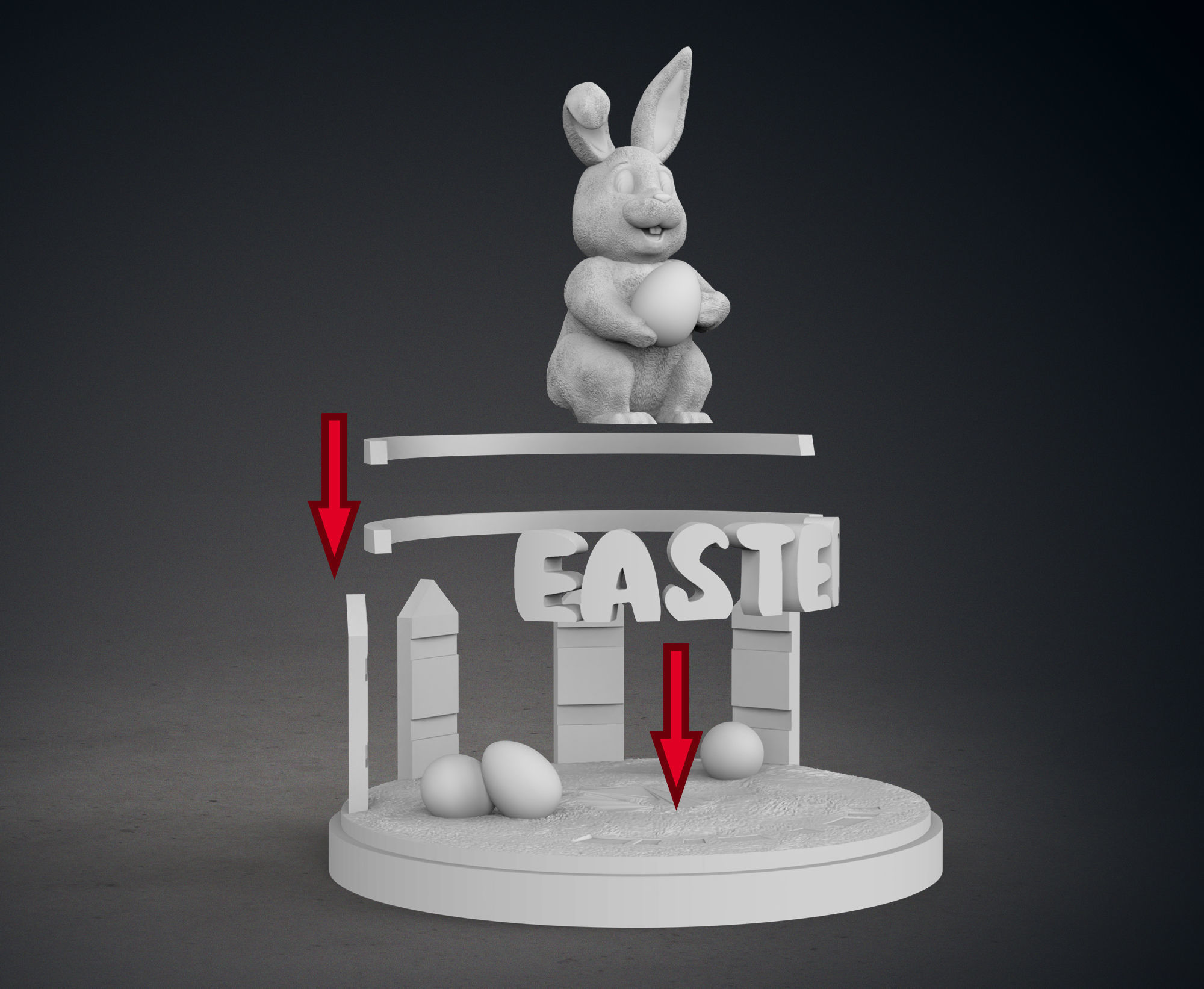Easter Bunny 3D print model_10