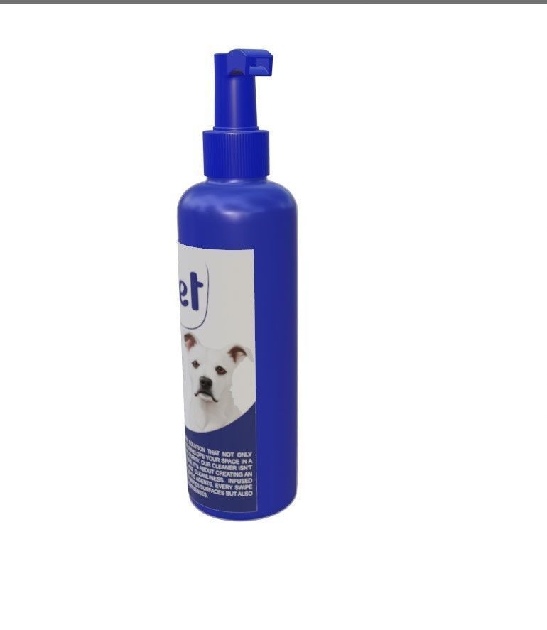 Pet hygiene Pet Ear Cleaner Low-poly 3D model_1