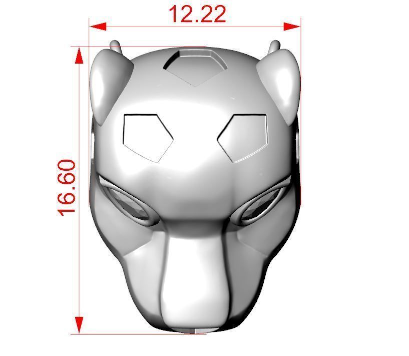 Panthere crtyer 3d printable model  3D print model_4