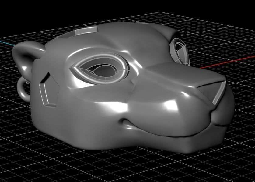 Panthere crtyer 3d printable model  3D print model_12