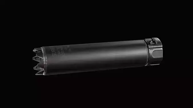 Silencer SureFire SOCOM556 MONSTER AR-15 Low-poly 3D model