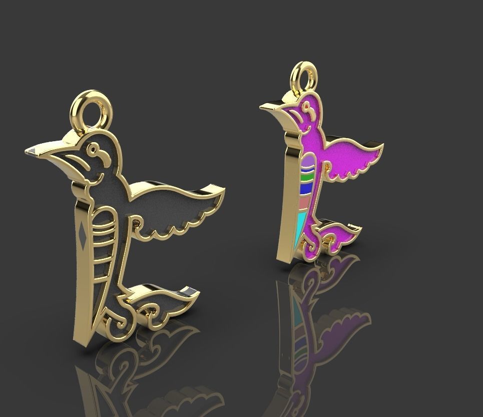 Armenian letters 3D print model_10