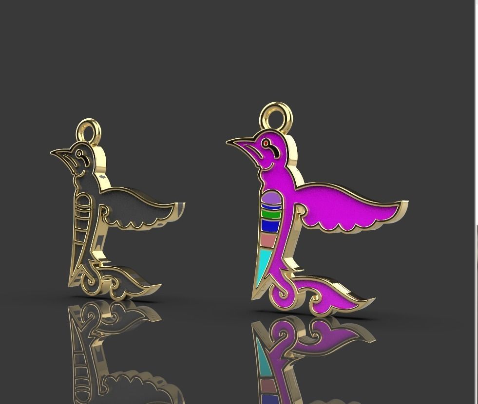 Armenian letters 3D print model_7