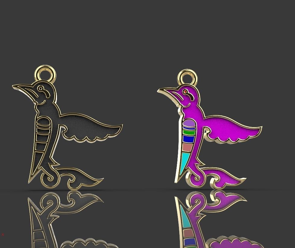 Armenian letters 3D print model_9