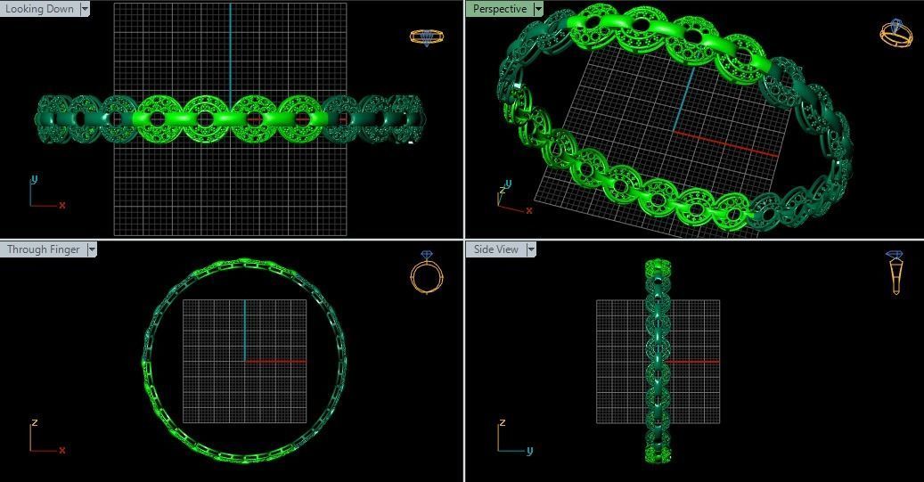 62 Ladies Bangles 3D print model_68