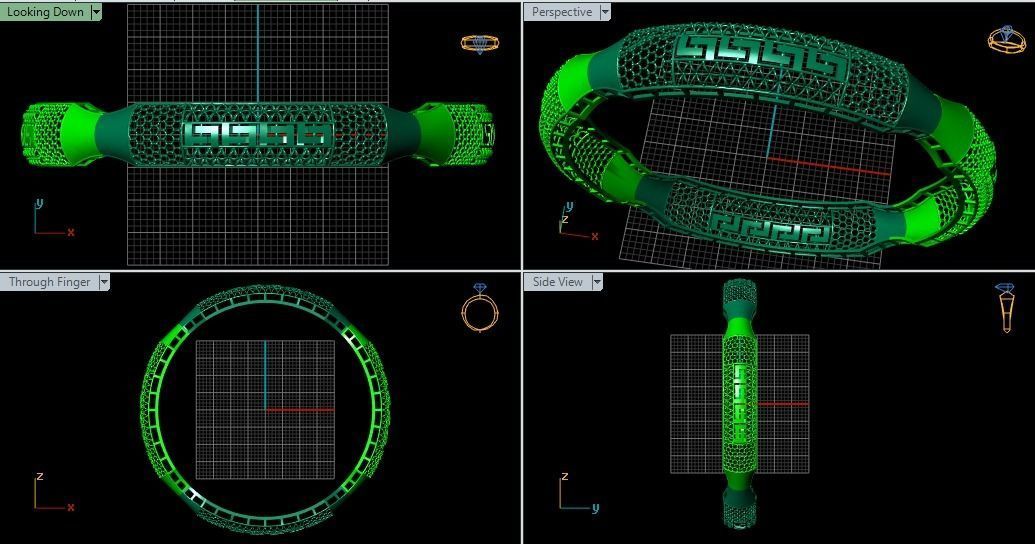62 Ladies Bangles 3D print model_7