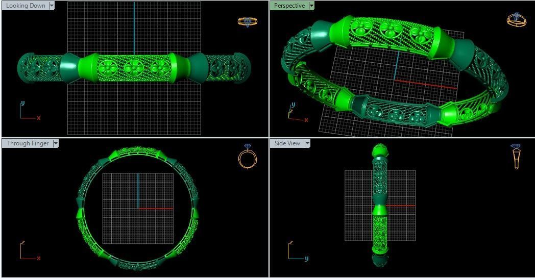 62 Ladies Bangles 3D print model_10