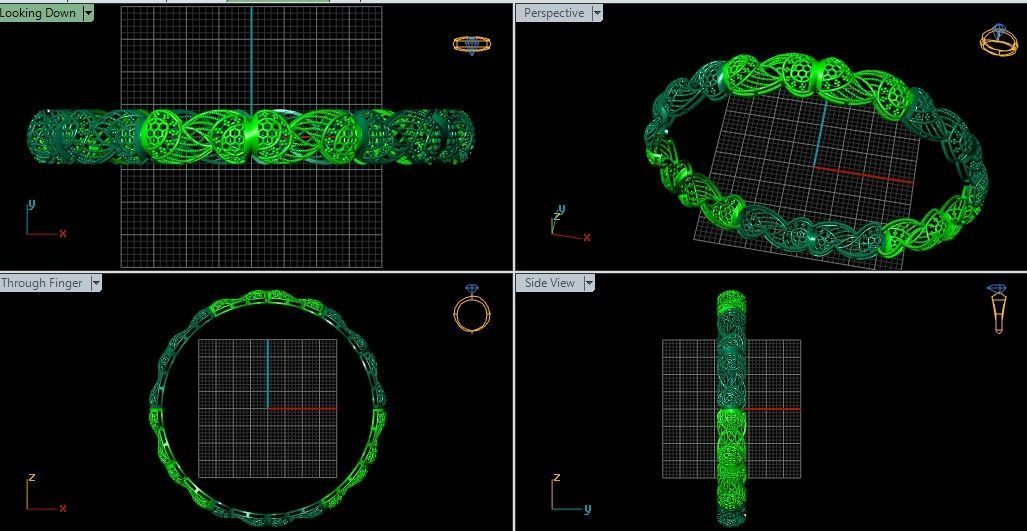 62 Ladies Bangles 3D print model_72