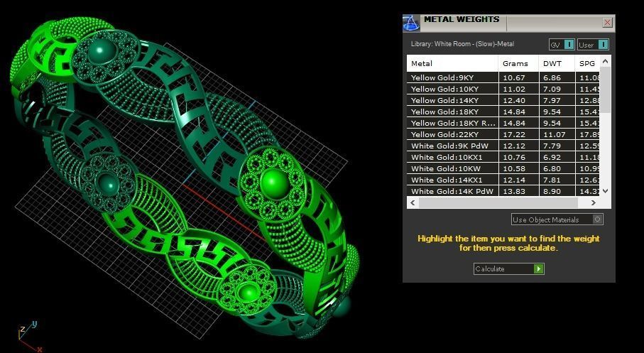 62 Ladies Bangles 3D print model_41