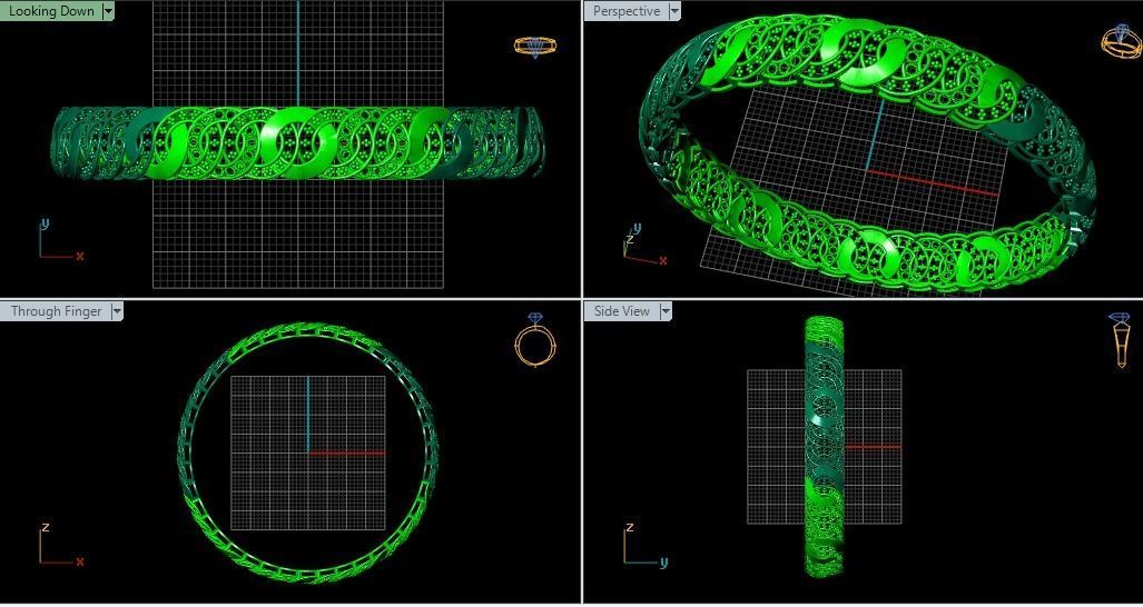 62 Ladies Bangles 3D print model_46