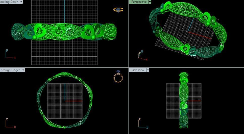 62 Ladies Bangles 3D print model_32