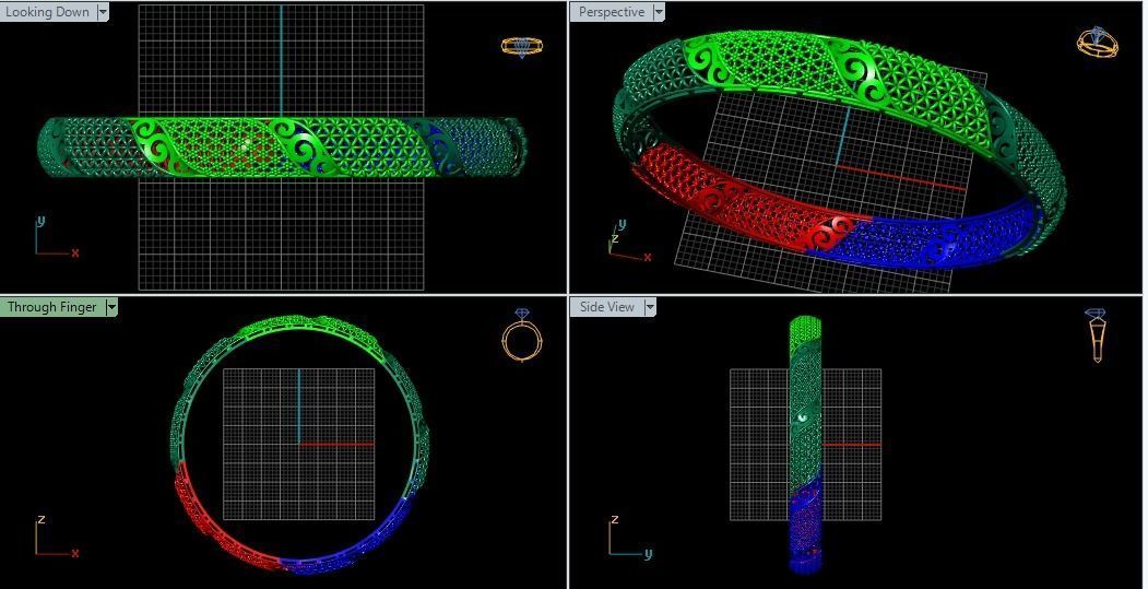 62 Ladies Bangles 3D print model_64