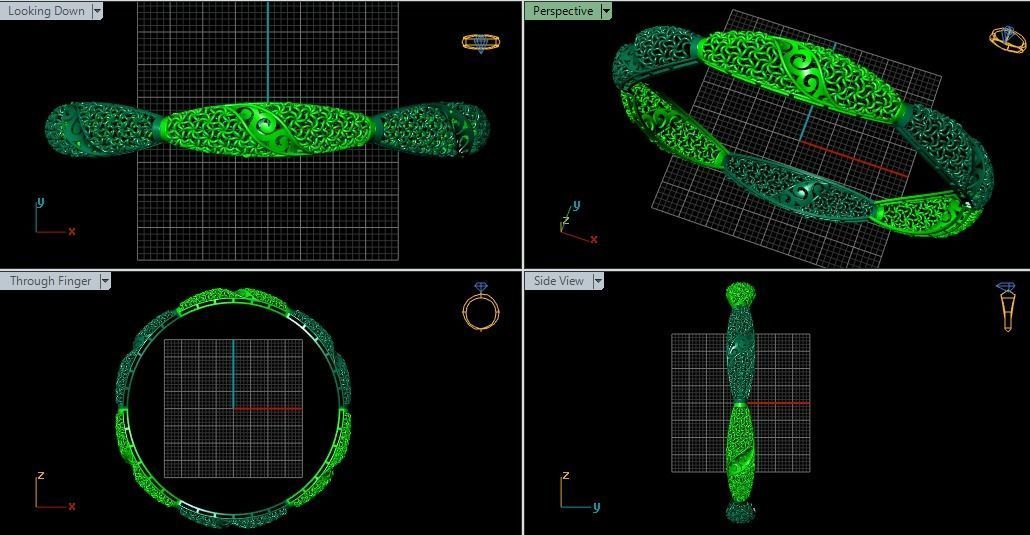 62 Ladies Bangles 3D print model_30