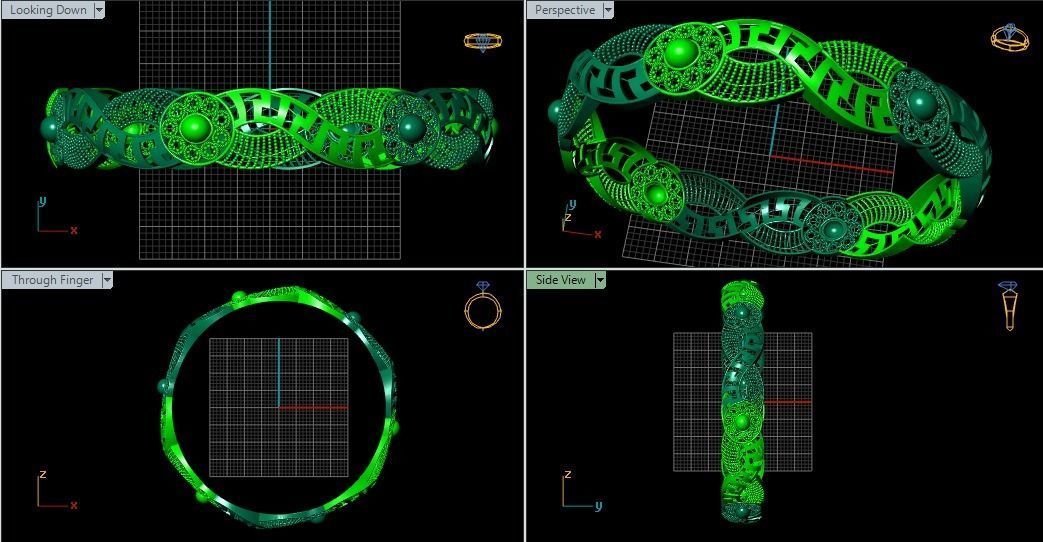 62 Ladies Bangles 3D print model_42