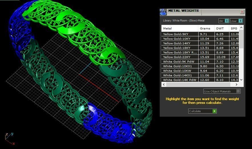 62 Ladies Bangles 3D print model_45