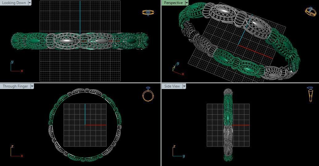 62 Ladies Bangles 3D print model_52