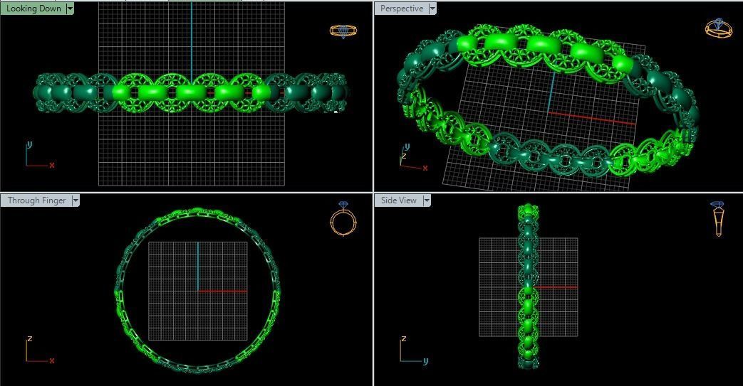 62 Ladies Bangles 3D print model_40