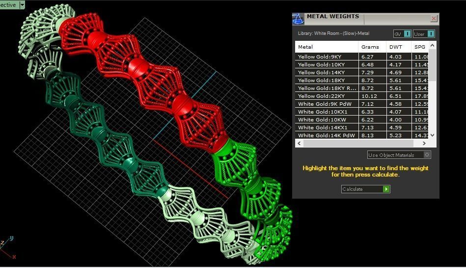 62 Ladies Bangles 3D print model_109