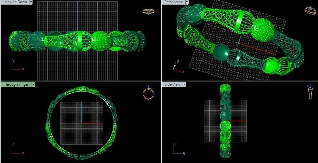 62 Ladies Bangles 3D print model_88