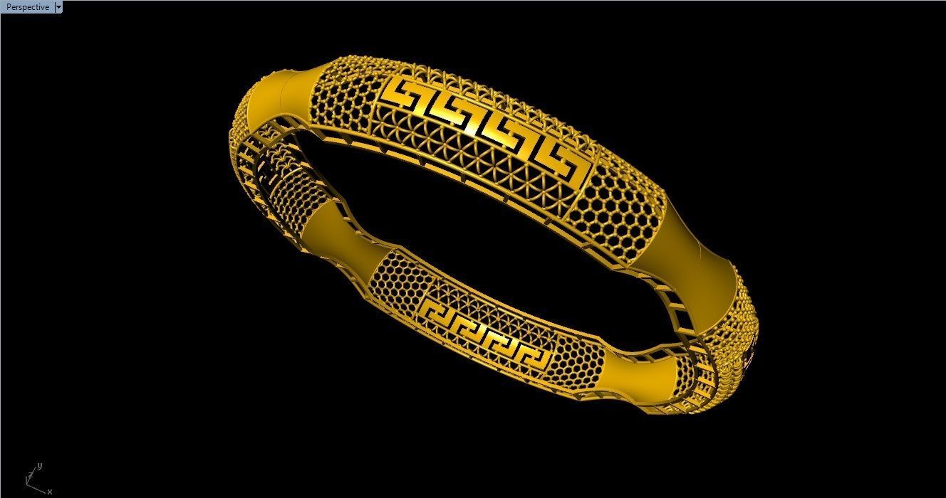 62 Ladies Bangles 3D print model_8