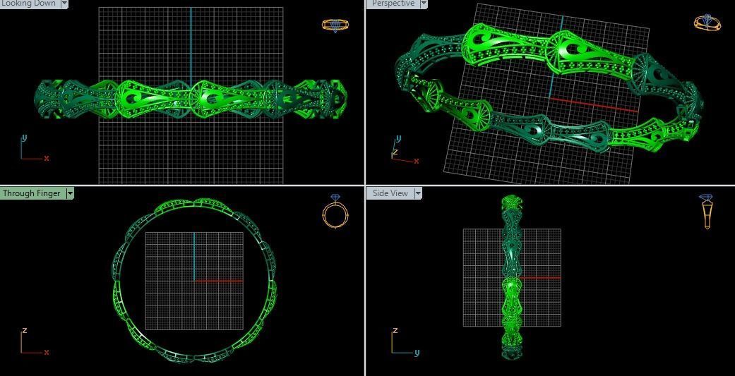 62 Ladies Bangles 3D print model_94